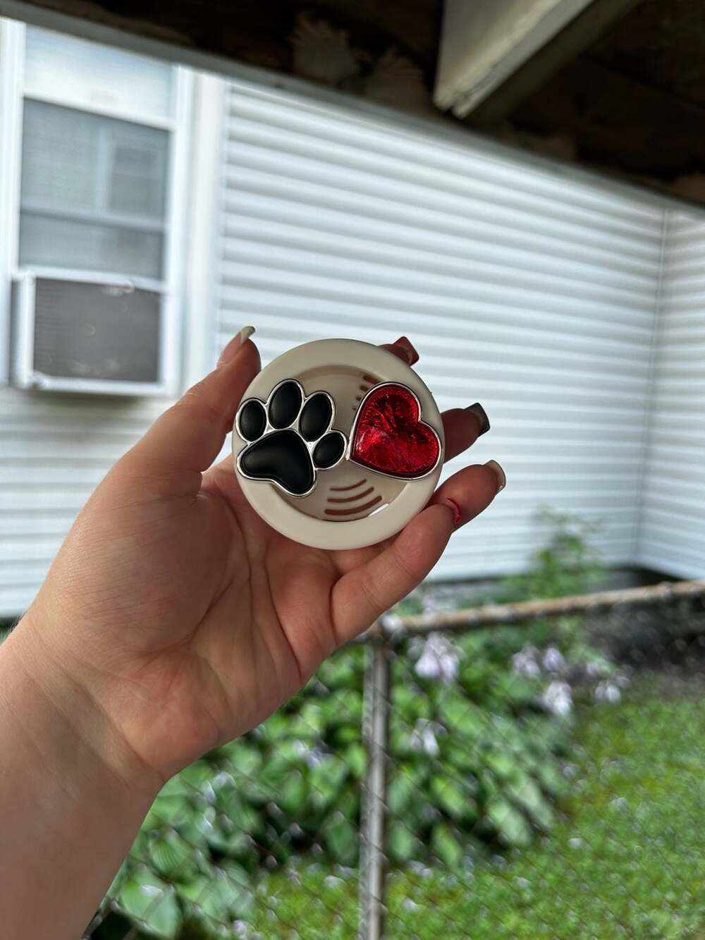 Bath & Body Works Paw & Red Heart Car Vent Clip Fragrance Holder